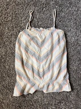 Mossimo Supply Co. Striped Mini Skirt in Pink, Gray & Cream
